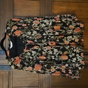 Lauren Conrad Floral Sheer Blouse